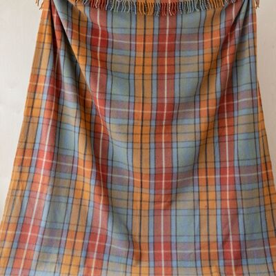 Recycled Wool King Size Blanket in Buchanan Antique Tartan