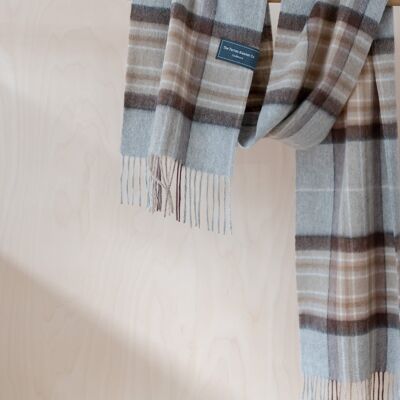 Cashmere Men's Scarf in Mackellar Tartan