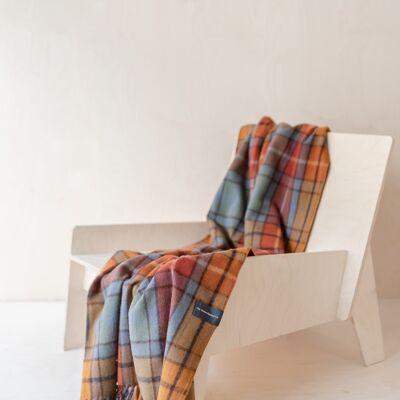 Recycled Wool Knee Blanket in Buchanan Antique Tartan