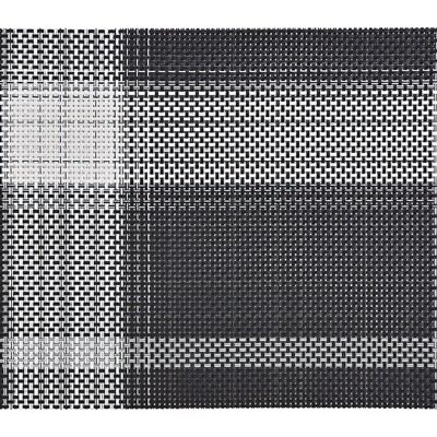 Platzset aus 70% PVC 30% Polyester aus Kunststoff Schwarz, weiß (B/H) 45x30cm