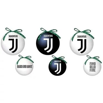 Set 3 palline di natale Juventus
