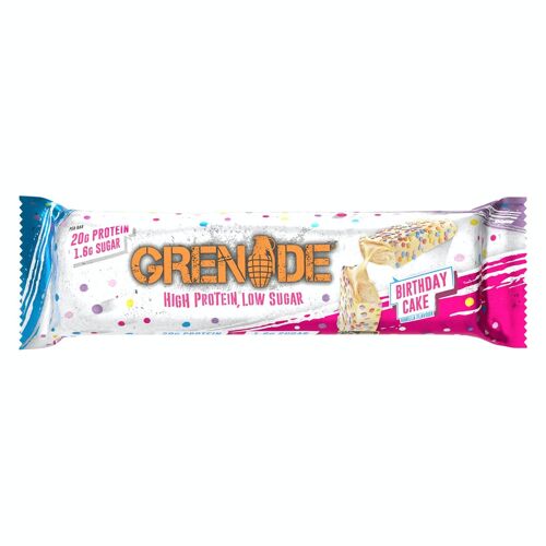 Grenade Protein Bar - Birthday Cake - 12 Bars