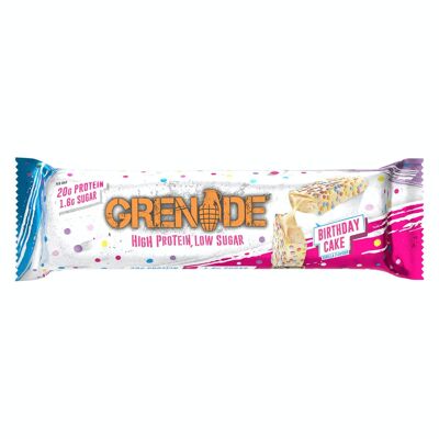 Barre Protéinée Grenade - Gâteau d'Anniversaire - 12 Barres