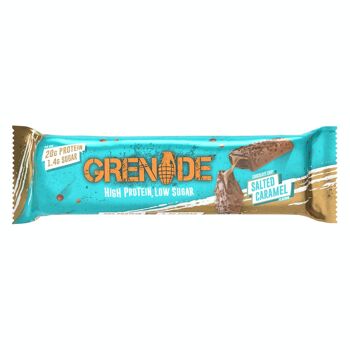 Barre Protéinée Grenade - Caramel Salé aux Pépites de Chocolat - 12 Barres 1