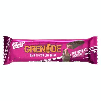 Grenade Protein Bar - Chocolat Noir Framboise - 12 Barres 1