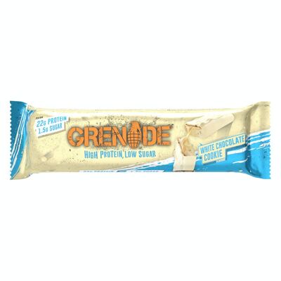 Barre Protéinée Grenade - Biscuit au Chocolat Blanc - 12 Barres