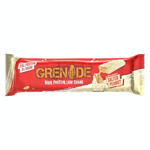 Grenade Protein Bar - White Chocolate Salted Peanut - 12 Bars