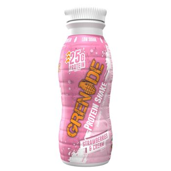 Grenade Protein Shake - Paquet de 8 (330 ml) - Fraises et crème 1