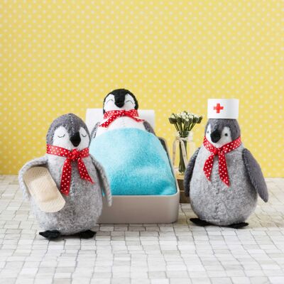 Recupérate pronto Tarjeta de felicitación de pingüinos
