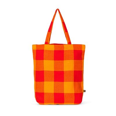 Masai tote bag, Red/yellow