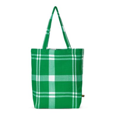 Masai totebag, Green/white