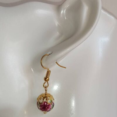 Boucles d'oreilles fleurs 1