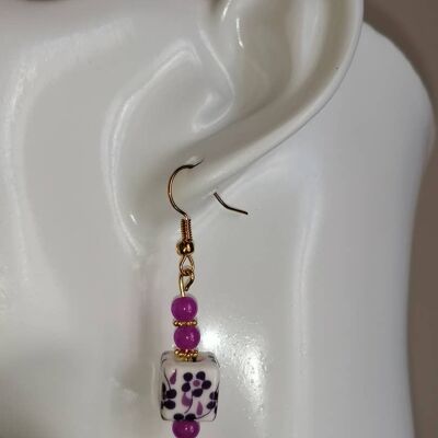 Boucles d'oreilles fleurs 12