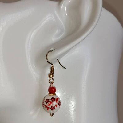 Boucles d'oreilles fleurs 24