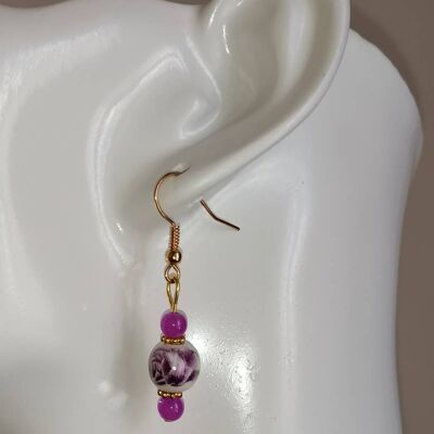 Boucles d'oreilles fleurs 28