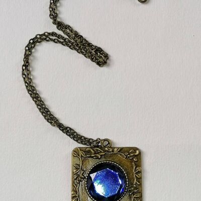 Pendentif bronze bleu 1