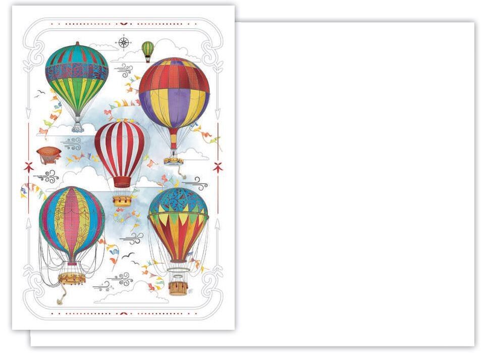 Biglietto di auguri - Mongolfiere Da Vinci