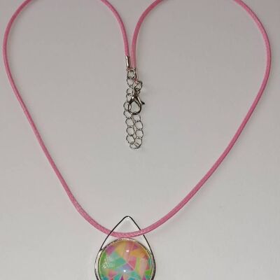 Pendentif rose fantaisie 3