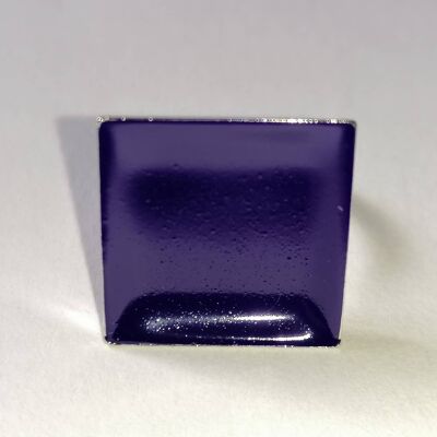 Bague carrée violet