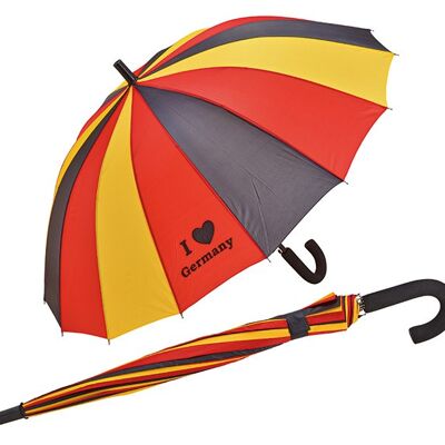 Schirm Deutschland aus Kunststoff Bunt (B) 84cm
