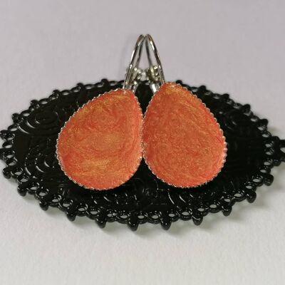 Boucles d'oreilles orange