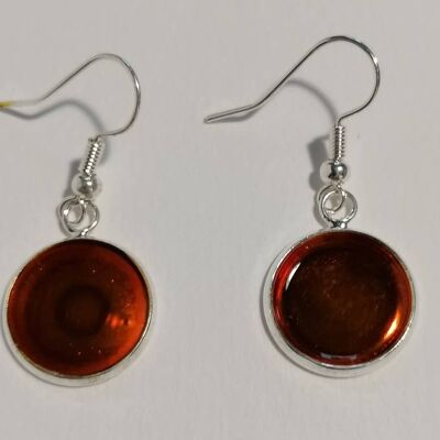 Boucles d'oreilles orange clair