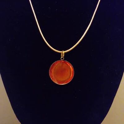 Collier rond moyen orangé