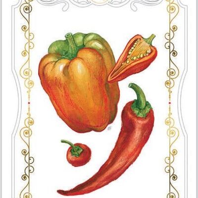 Biglietto di auguri - Peperoncino Da Vinci