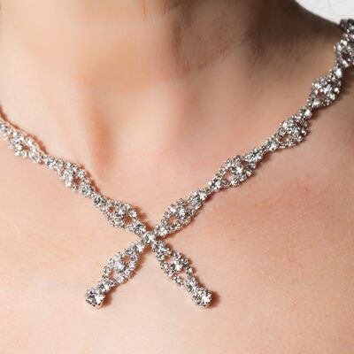 Crystal butterfly necklace
