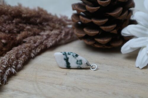 tree agate pendant