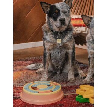 SmartyPaws Puzzler Feeder Bowl - Wagging Wheel 3