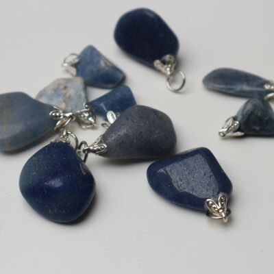 Blue quartz pendant