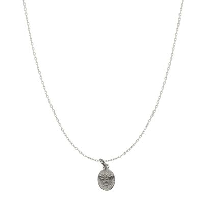 Collana con ciondolo a catena ape in argento sterling - Argento