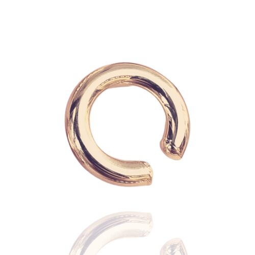 Twisted Sterling Silver Ear Cuff No Piercing - Rose Gold by Spero London