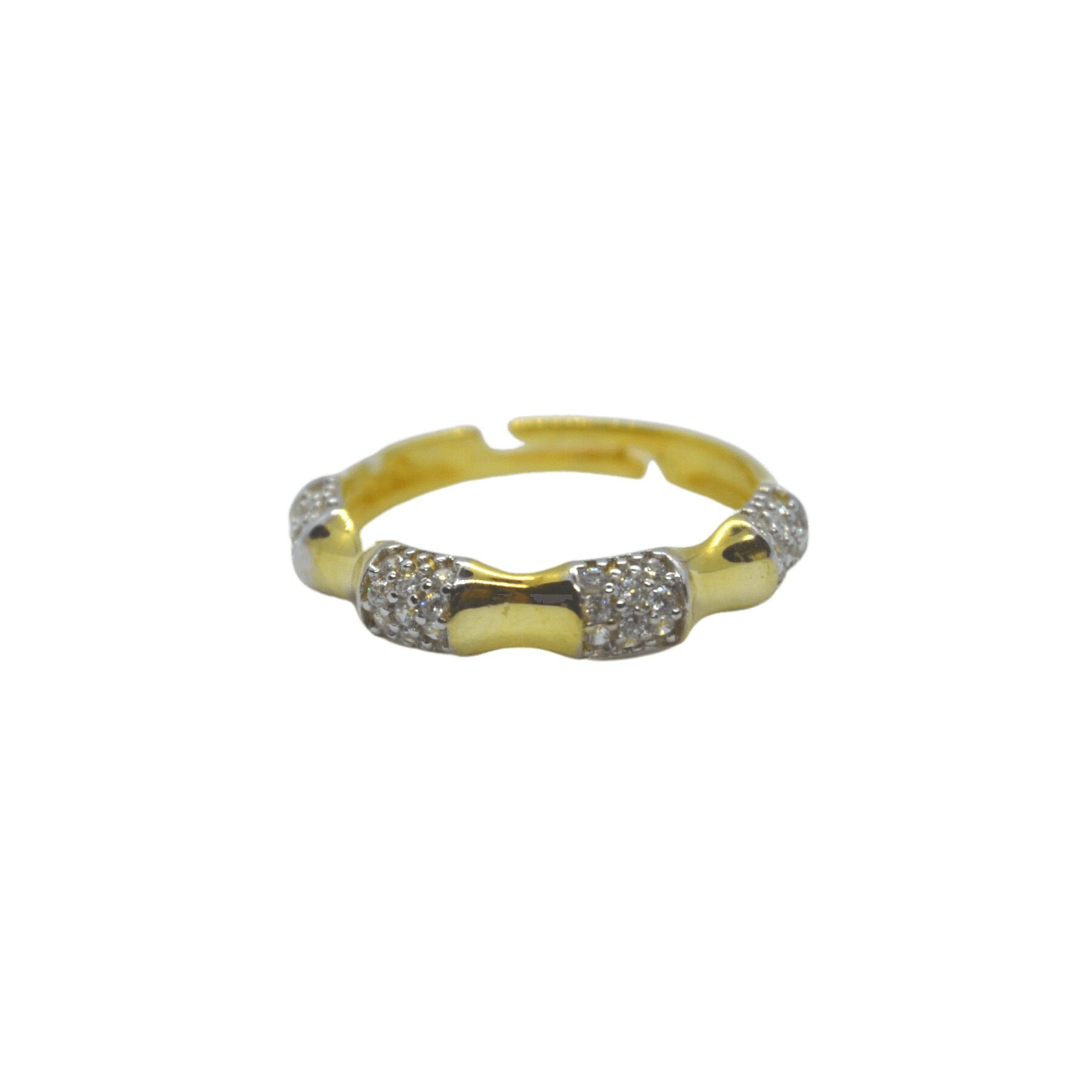 Anello regolabile in argento sterling con osso