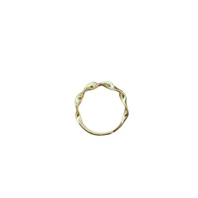 Spiralring aus Sterlingsilber - Gold