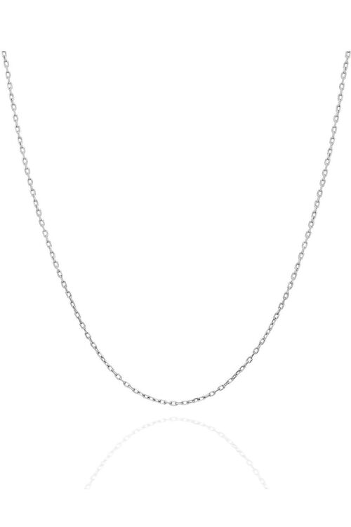 Curb Chain Necklace Sterling Silver - Silver