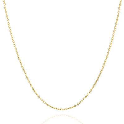 Curb Chain Necklace Sterling Silver - Gold