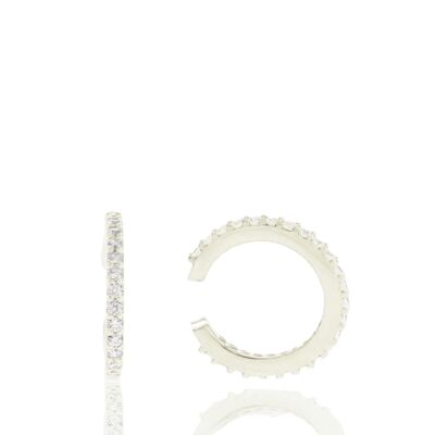 Ear Cuff Zirconia Cúbica Plata 925 - Plata