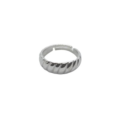 Croissant Ring In Sterling Silver Gold Color - Silver