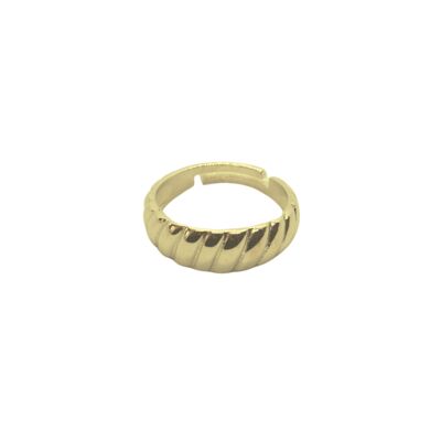 Croissant Ring In Sterling Silver Gold Color - Gold
