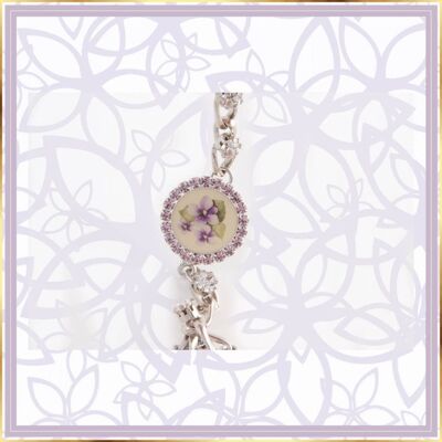 Bracelet avec cristaux Parma Violet