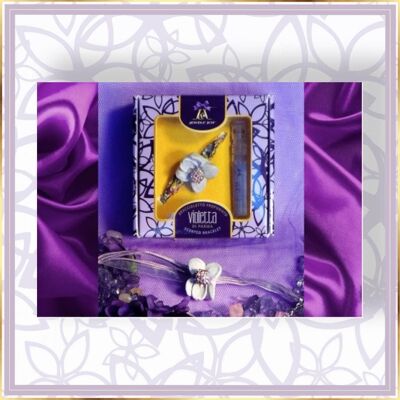 Coffret cadeau Eau de Parfum vaporisateur 2 ml et bracelet parfumé