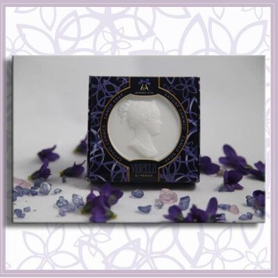 Soap subject. Parma violet white cameo 100 gr