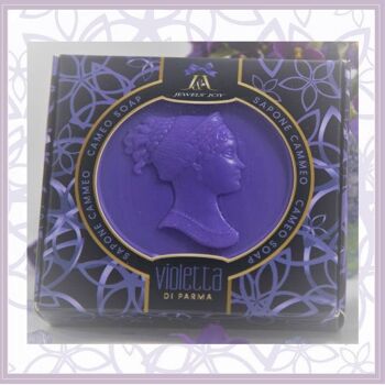 Sujet de savon. Violet camée Parme violette 100 gr 1