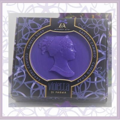Soap subject. Violet cameo Parma violet 100 gr