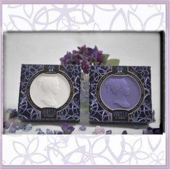 Sujet de savon. Violet camée Parme violette 100 gr 2