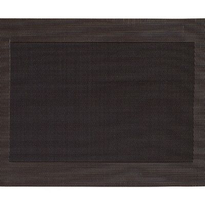 Platzset in dunkelbraun aus Kunststoff, B45 x H30 cm