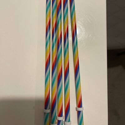 24 oz rainbow straw