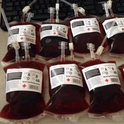 Blood drinking bags